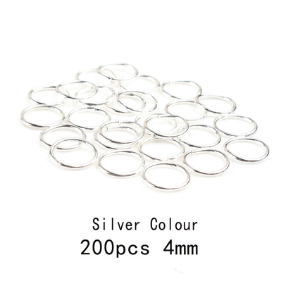 3-12mm Gold, Silver, or Bronze Jump Rings, Connectors Loops, Open Jump Rings