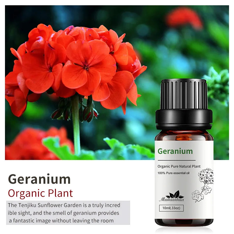10ml Bottles of Organic Essential Oils for Candle Making
