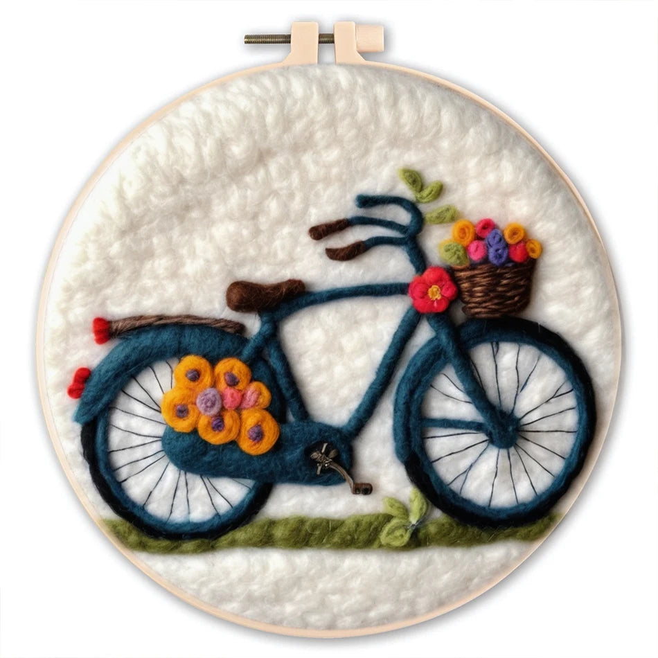 Needle Felting Kit For Beginner Wool Painting Kit DIY Felt Wool Needle Felt Set Tool Landscape Gift Picture For Home Decors