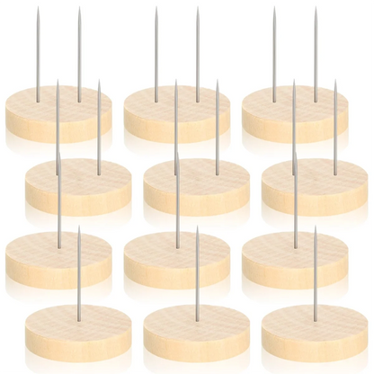 12pcs Wool Felting or Crochet Doll Stand with 1 or 2 needles