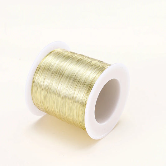 18K Gold Plated Copper Wire For Jewelry Making - 0.7mm x 5meters