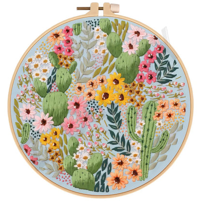 Butterfly, Animals and Flowers Embroidery Kits - 20x20cm