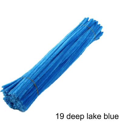 50pcs Colorful Chenille Stems Pipe Cleaners - Choose mixed or individual colors