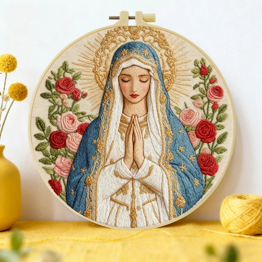 Religious Embroidery Kit - 15x15CM