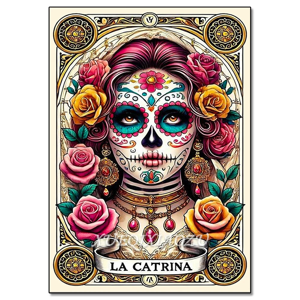 Diamond Art Painting Kit - Skeleton Ladies - Halloween Themes