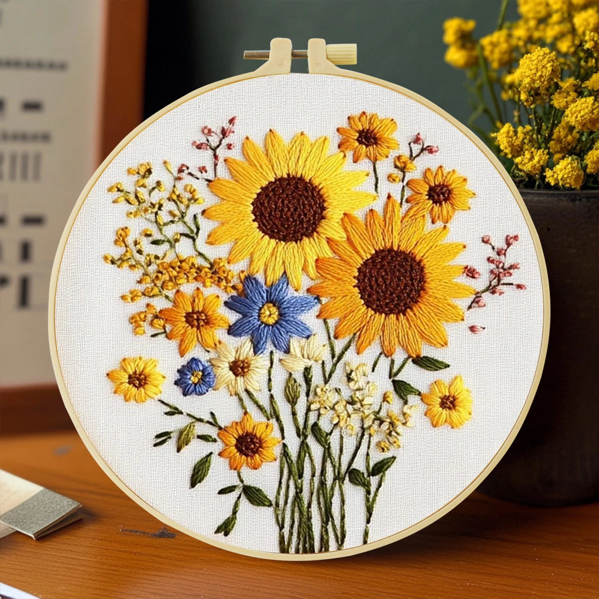 Beautiful Flowers Embroidery Kit for Beginners