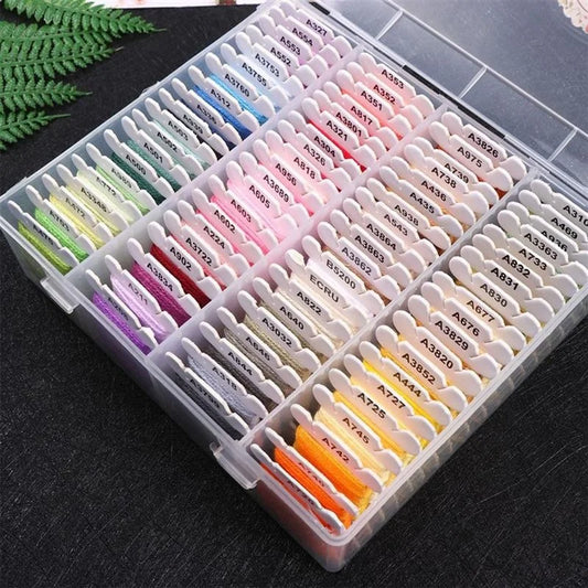 Cotton Embroidery Thread  40, 80, or 120 Color Sets With Organizer Box