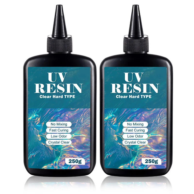 UV Resin Kit with Light, Crystal Clear Ultraviolet Curing UV Resin for Jewelry Making and Molds Casting