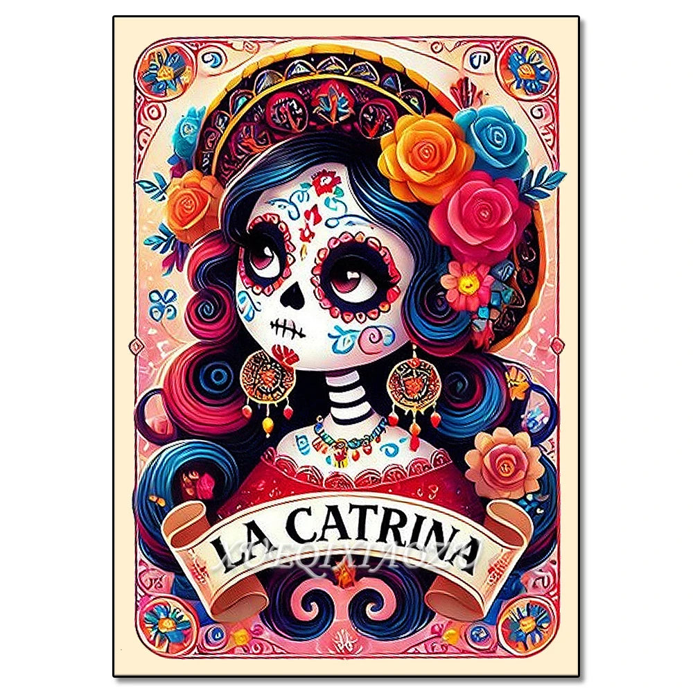 Diamond Art Painting Kit - Skeleton Ladies - Halloween Themes