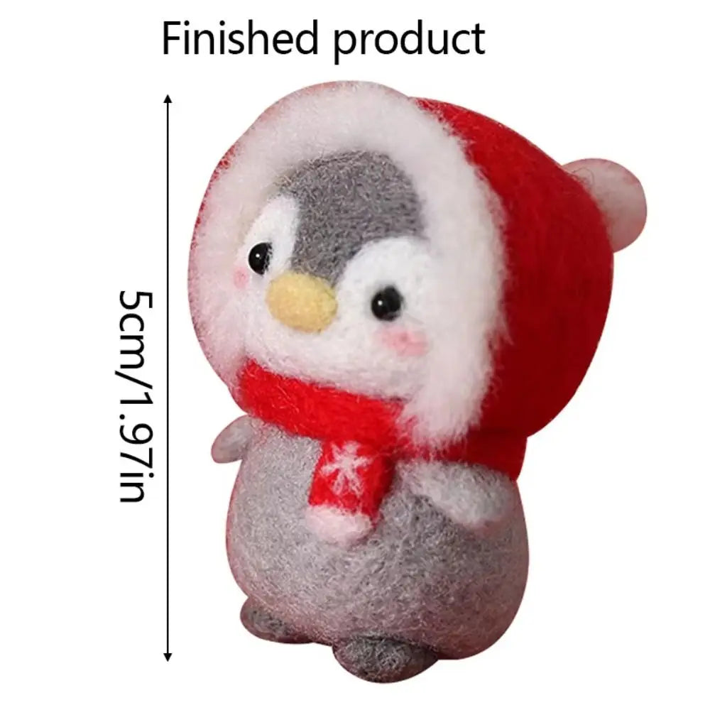 Cute Penguin Wool Felting Kit