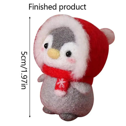 Cute Penguin Wool Felting Kit