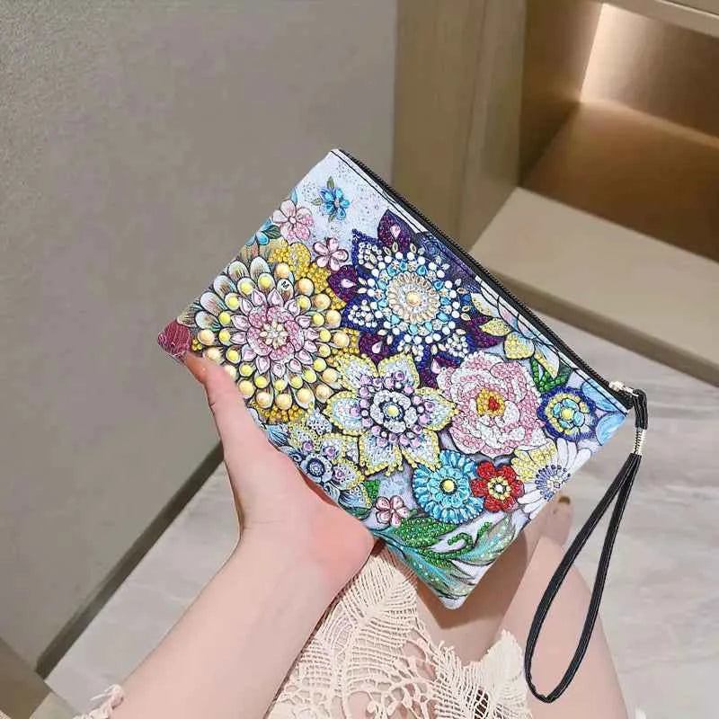 Mandala Diamond Art Clutch, PU Leather, 6 Designs