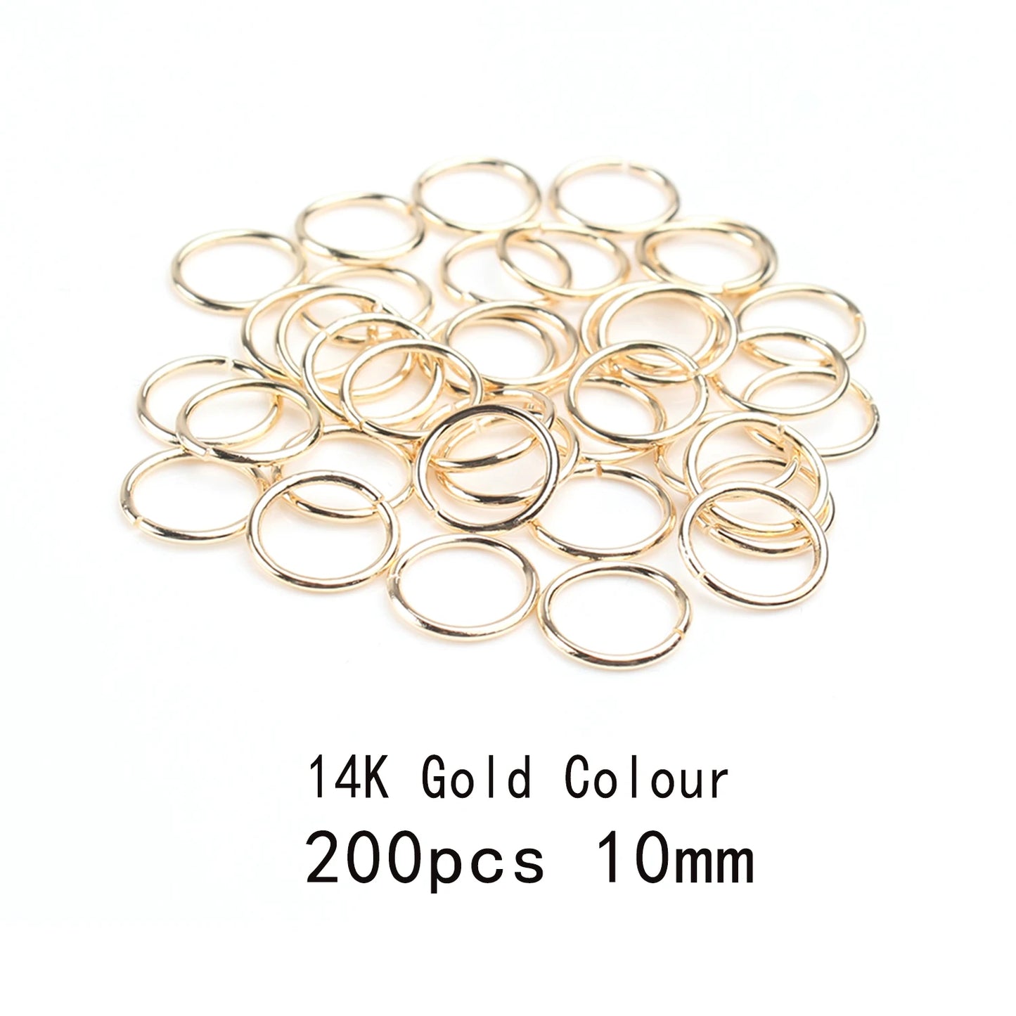 3-12mm Gold, Silver, or Bronze Jump Rings, Connectors Loops, Open Jump Rings