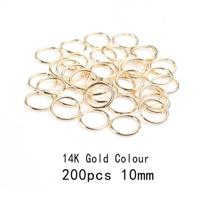 3-12mm Gold, Silver, or Bronze Jump Rings, Connectors Loops, Open Jump Rings