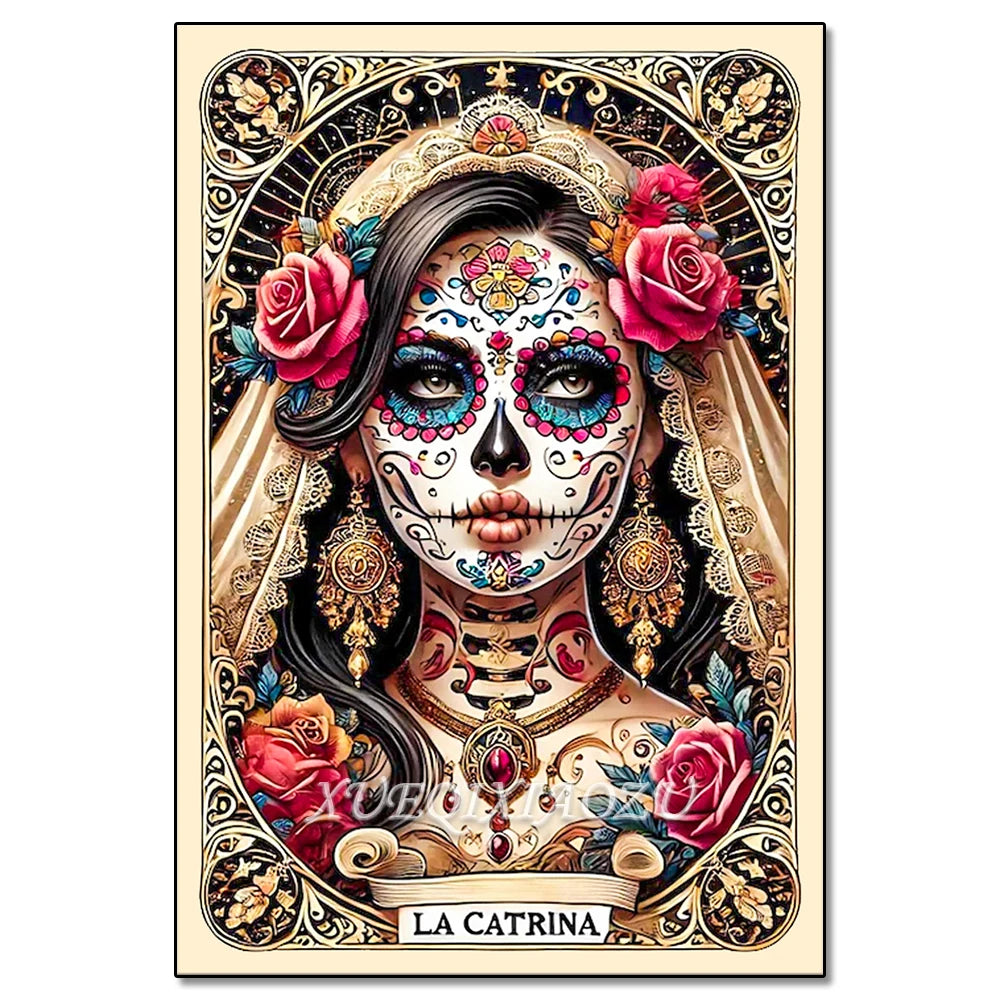 Diamond Art Painting Kit - Skeleton Ladies - Halloween Themes