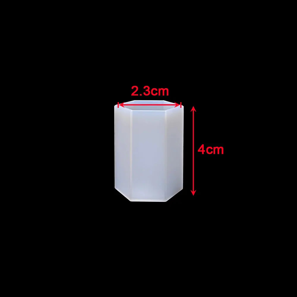 Silicone Cylinder, Hexagon, Square, Rectangle or Cuboid Resin Molds or Candle Making Molds - Different Sizes Available