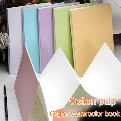 Watercolor Accordion Folding Sketchbook - 300g paper