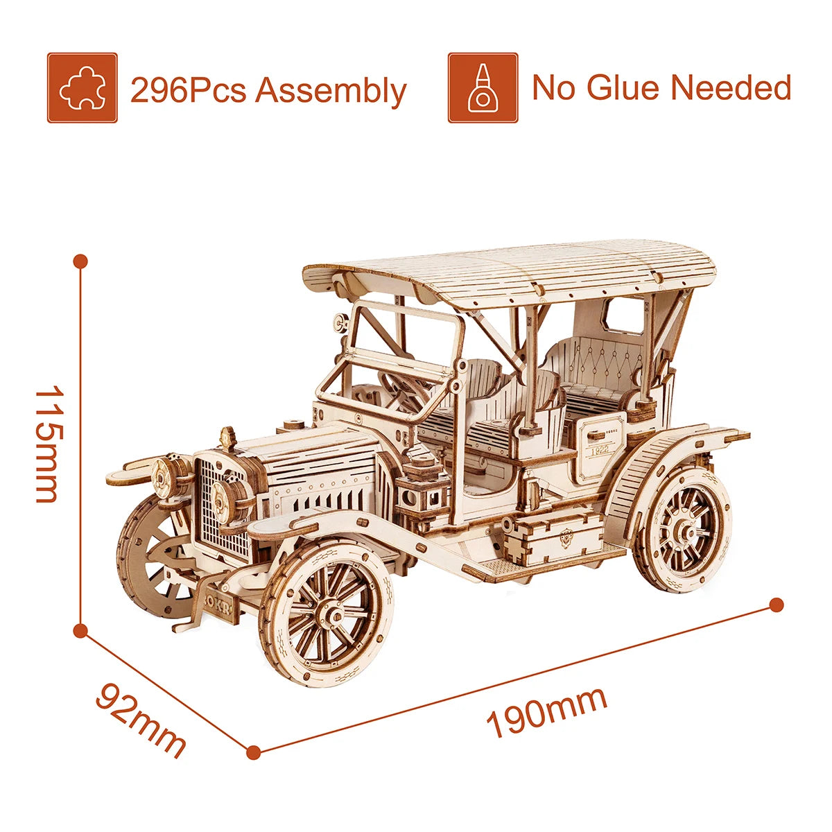 Classic Car and Train 3D Wooden Puzzle Kits