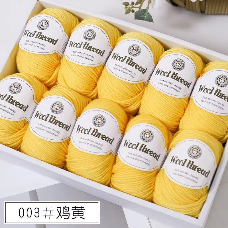 500g Box Set of Skin-friendly 4ply Merino Wool Yarn
