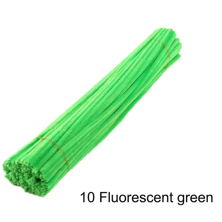 50pcs Colorful Chenille Stems Pipe Cleaners - Choose mixed or individual colors