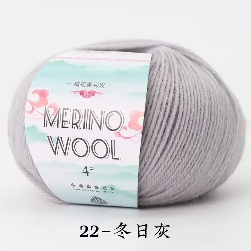 50g/roll Merino Wool Yarn - 130M