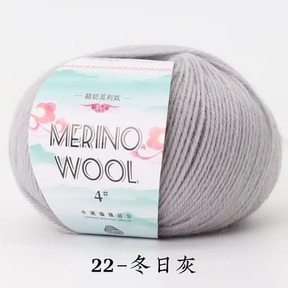 50g/roll Merino Wool Yarn - 130M
