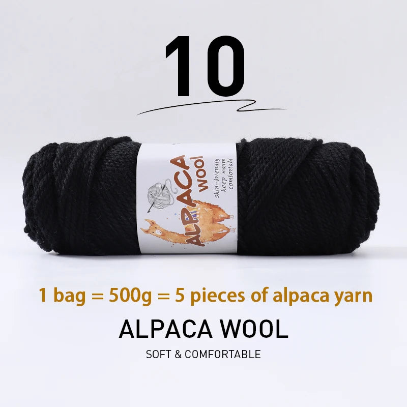 500g (5 pieces) High-Quality Alpaca Wool