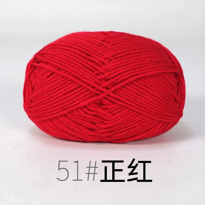 Organic Cotton Yarn 4ply - 1 Ball is 50g of Soft Yarn