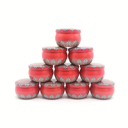12pcs Empty Candle Tins, 2.2oz - 8 colors