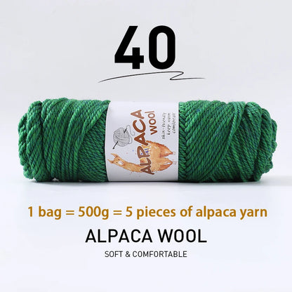 500g (5 pieces) High-Quality Alpaca Wool