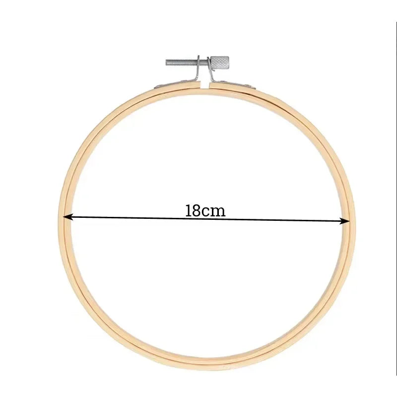 1-9pcs 8-36cm Wooden Embroidery Hoops Frame Set, Cross Stitch Rings for Sewing Craft, Home Decor & Party Decoration