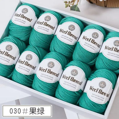 500g Box Set of Skin-friendly 4ply Merino Wool Yarn