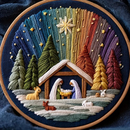 Christmas Manger Embroidery Kit