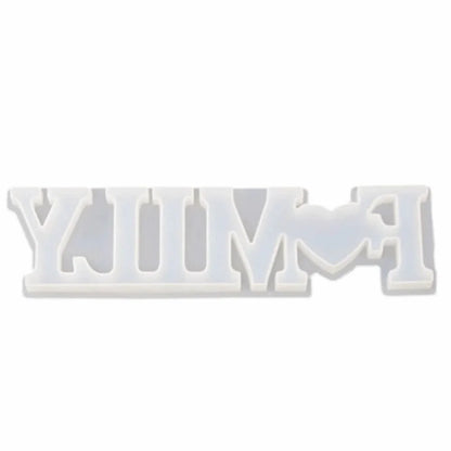 Heart Shaped Silicone Love, Home and Family Candle Mold