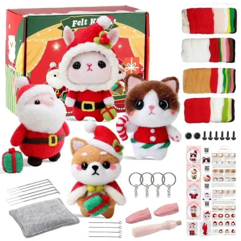 Wool Needle Felting Kit for Christmas