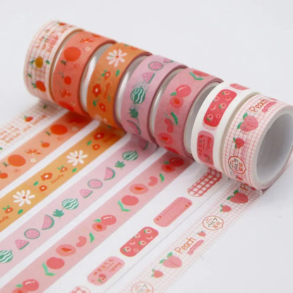 60 PCS Set Washi Tape: 1.5cm Adhesive Decorative Tape for Scrapbooking, Craft Projects