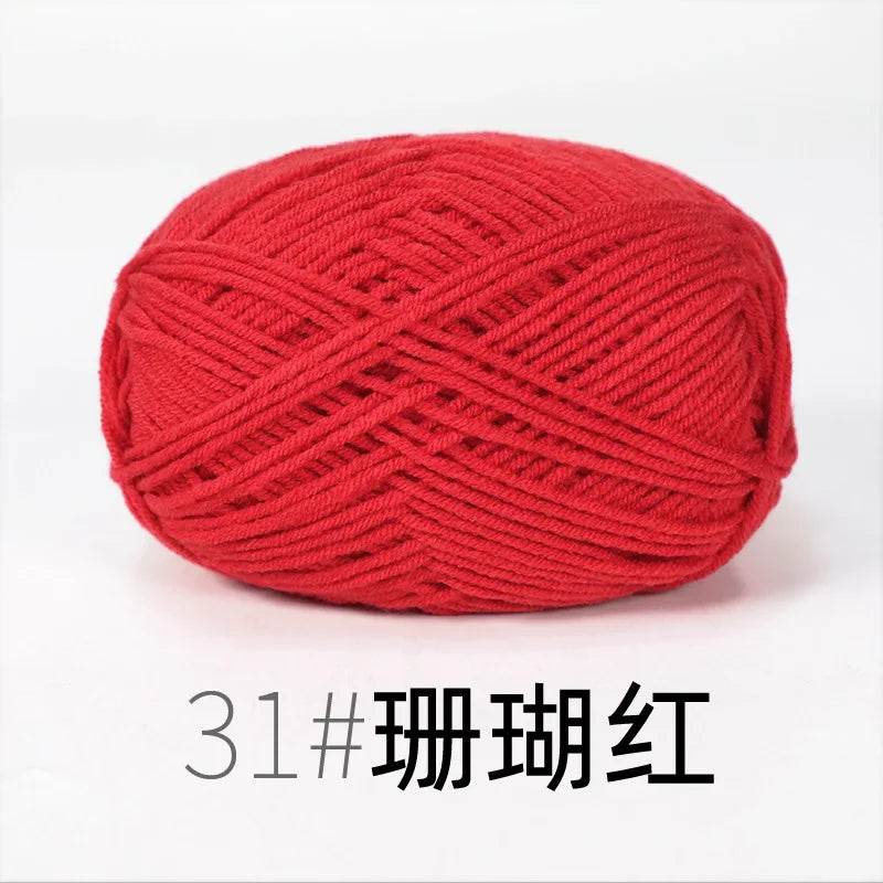 Organic Cotton Yarn 4ply - 1 Ball is 50g of Soft Yarn