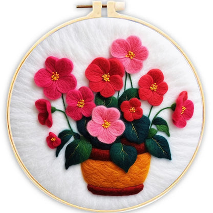 Flower Pattern Wool Felting Kit