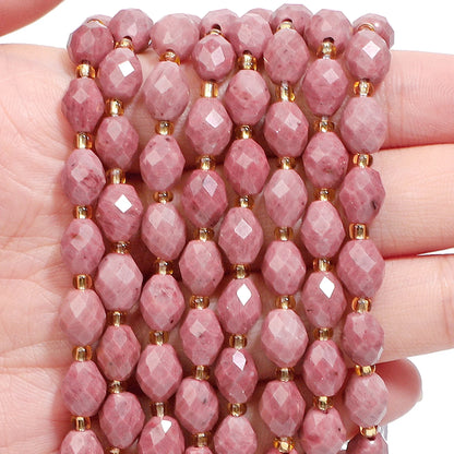 AAA Faceted Natural Colored, Quartz, Oval Shaped Beads