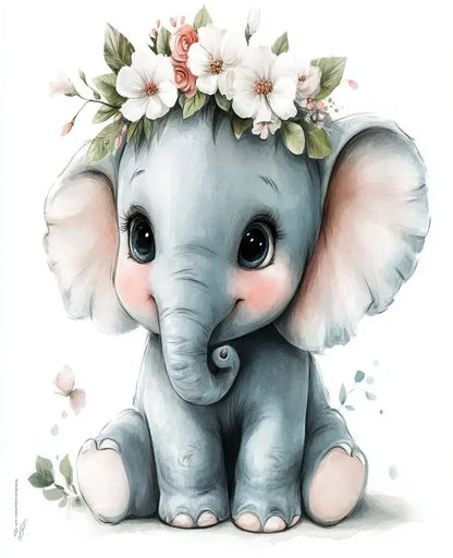 Cute Animals Paint By Number Kits - Perfect for a nursery and child's room