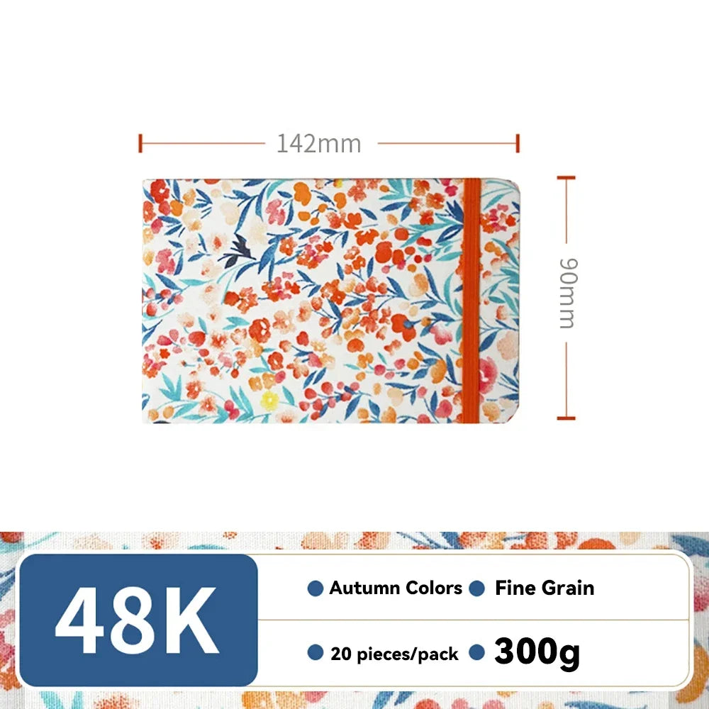 32k/48k Watercolor Paper Journal - Fabric Cover