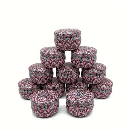 12pcs Empty Candle Tins, 2.2oz - 8 colors