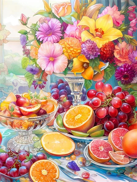 Fruit and Flowers Diamond Painting
