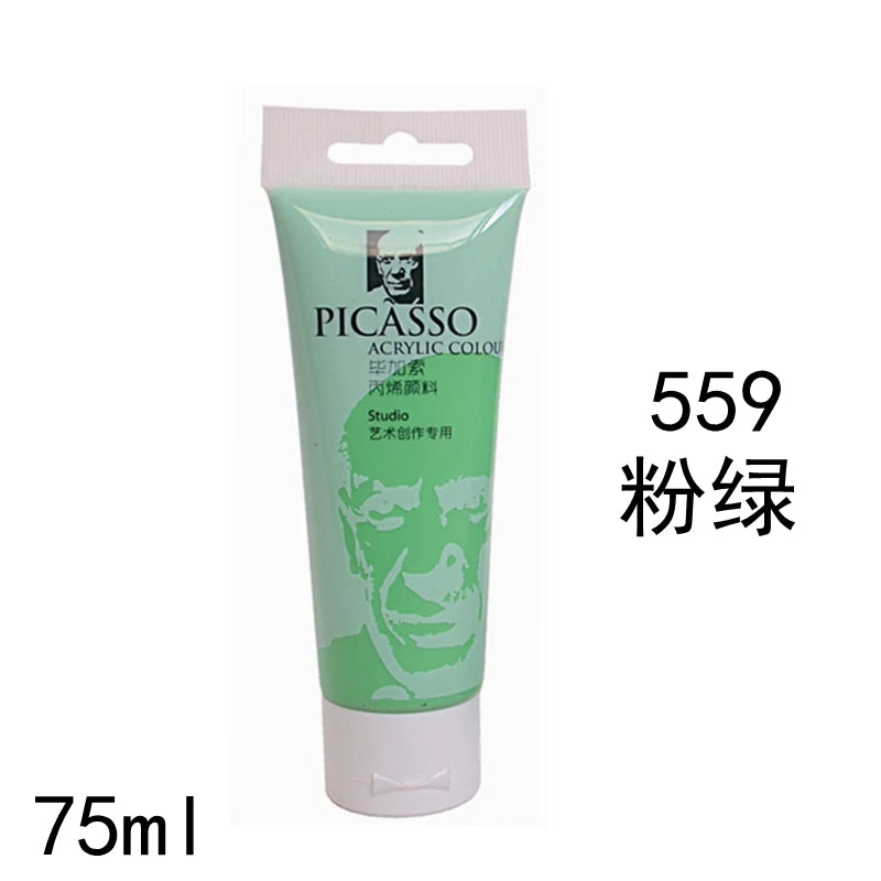 75ml Acrylic Paint Rich Pigments for Canvas. Wood, Watercolor or Multimedia Paper