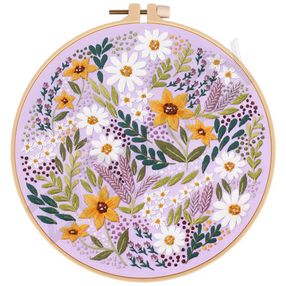 Butterfly, Animals and Flowers Embroidery Kits - 20x20cm