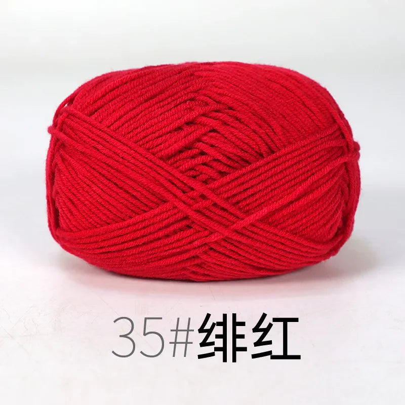 Organic Cotton Yarn 4ply - 1 Ball is 50g of Soft Yarn