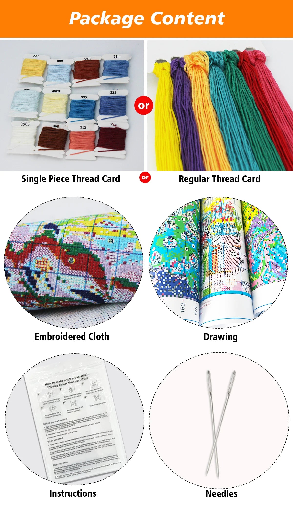 Christmas scenery cross stitch Kit diy 11CT