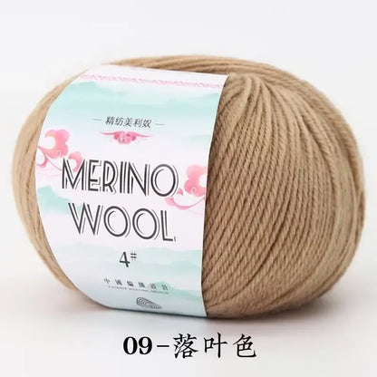 50g/roll Merino Wool Yarn - 130M