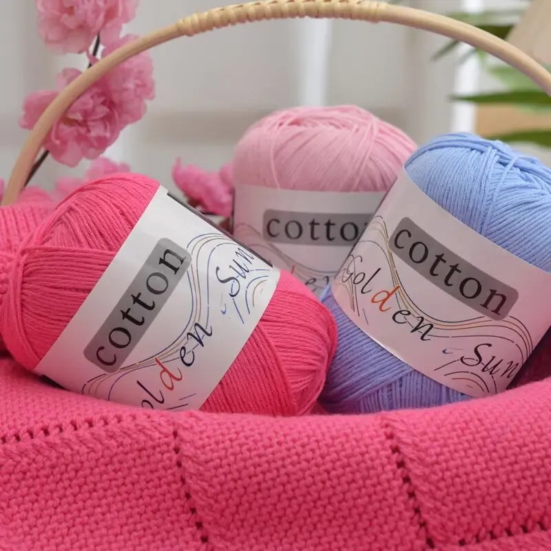 4 Pieces = 200g 100% Pure Cotton Yarn