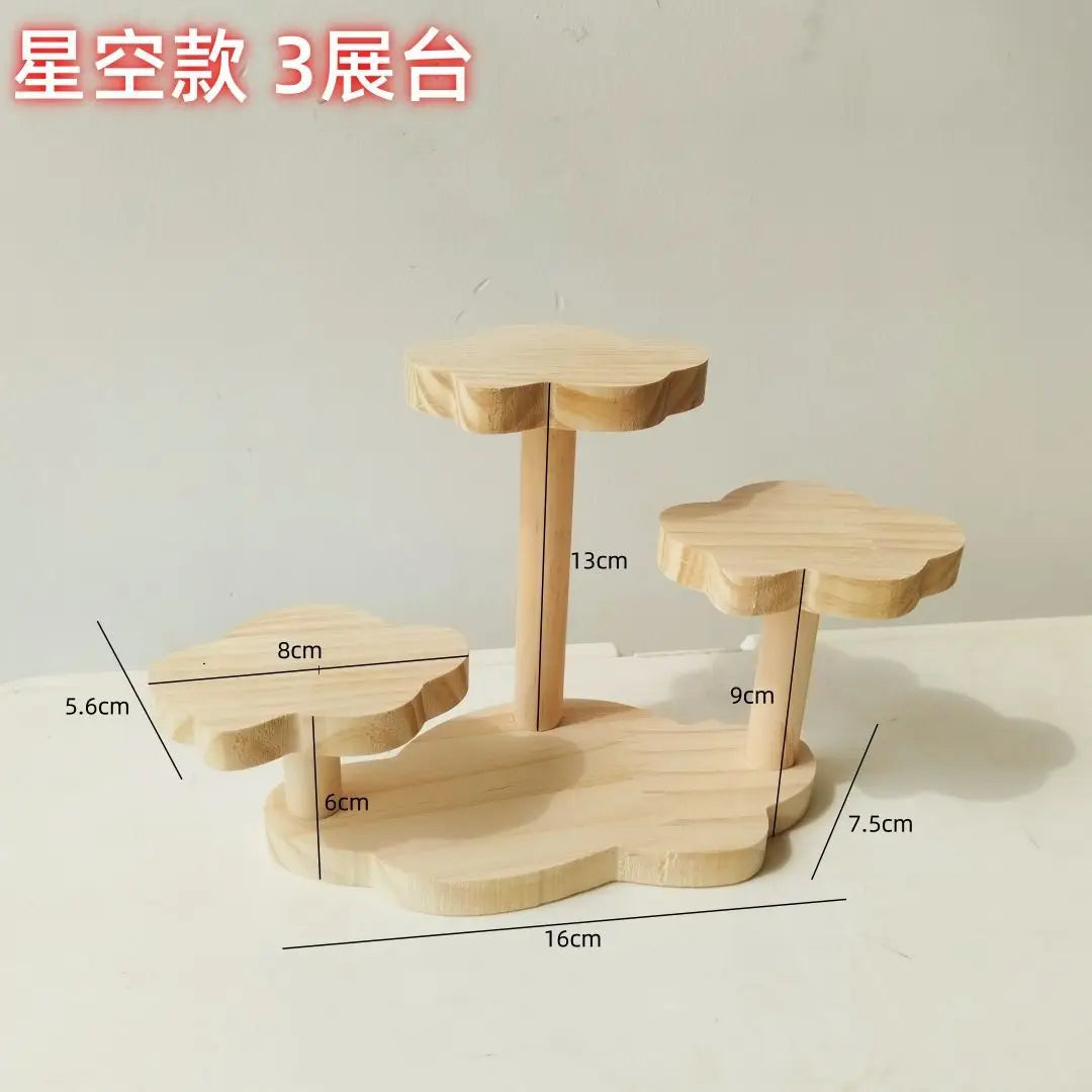 Wood Display for Wool Felting and Crochet Creations